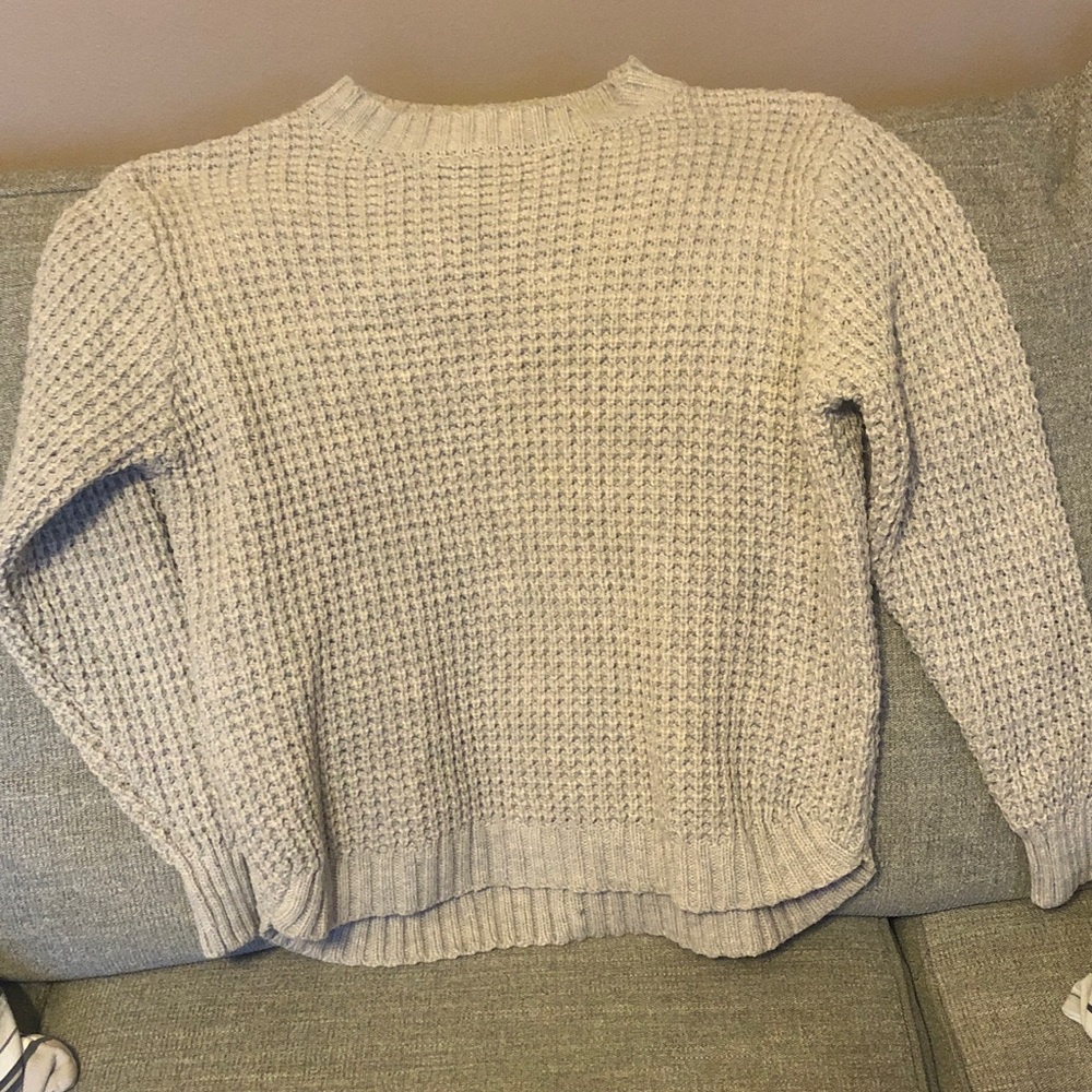 Zenana Outfitters Textured Cream Sweater